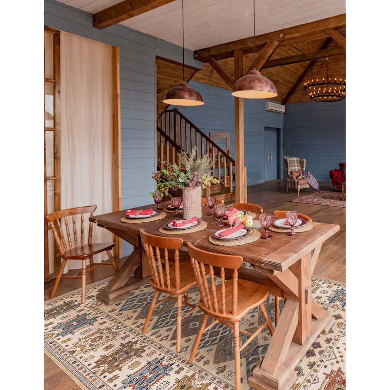 ECARPETGALLERY Hand-knotted Jules Sultane Light Khaki Wool Rug - 9'1 x 12'2