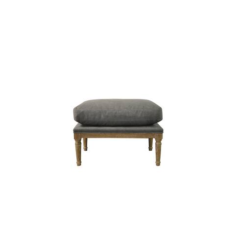 Warren Ottoman in Frost Grey