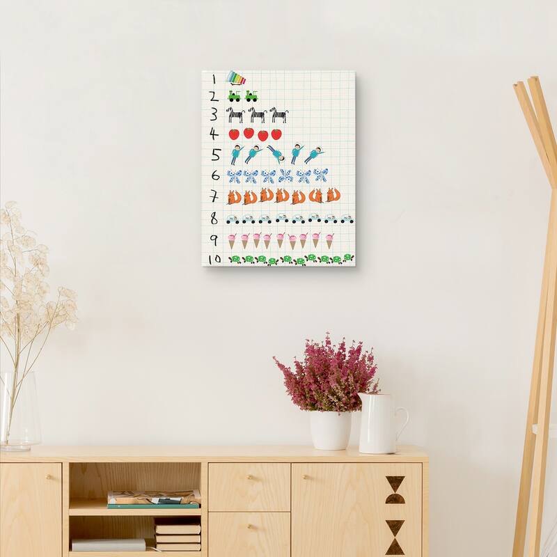 Nifty Numbers Count by Lisa Stickley Canvas Art Print
