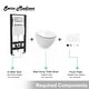 preview thumbnail 2 of 27, Swiss Madison Wall Mount Toilet Actuator Flush Push button Plate