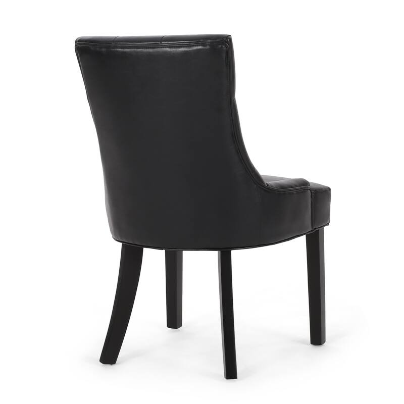 Tufted Diamond Stitching Dining Chairs of 2 Pack, Sloped Arms Dining Chairs, Modern Visitor Chair for Living Room Kitchen