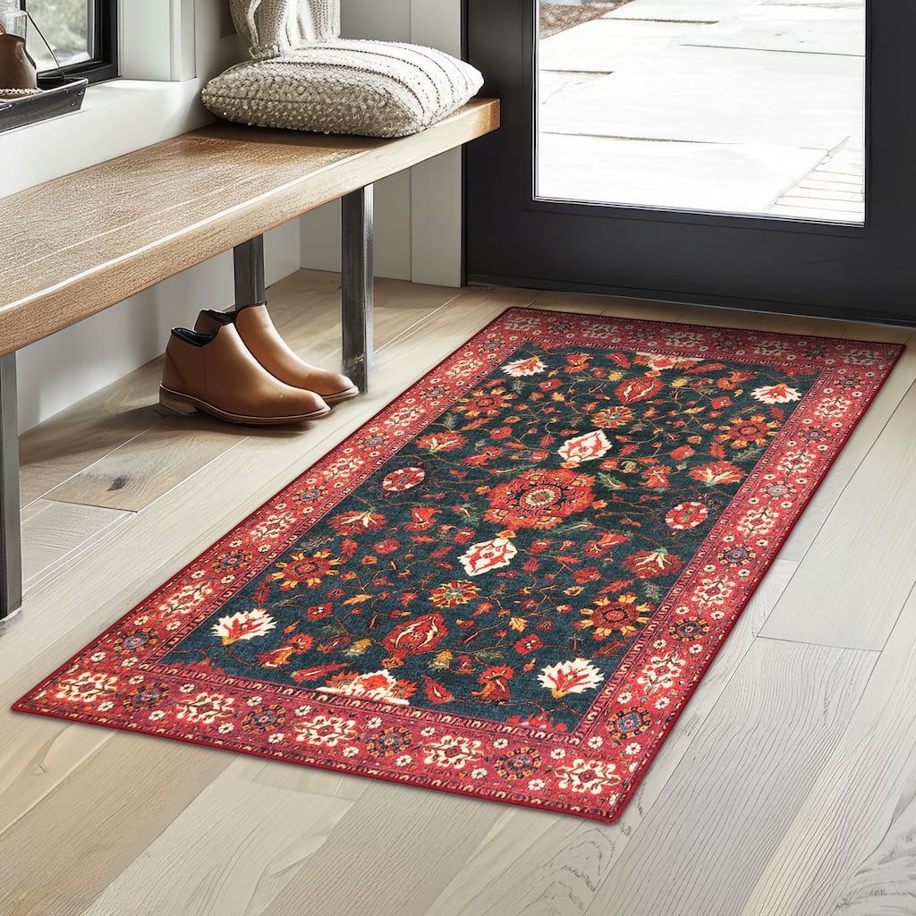 My Magic Carpet Machine Washable Rug Ramage Indigo