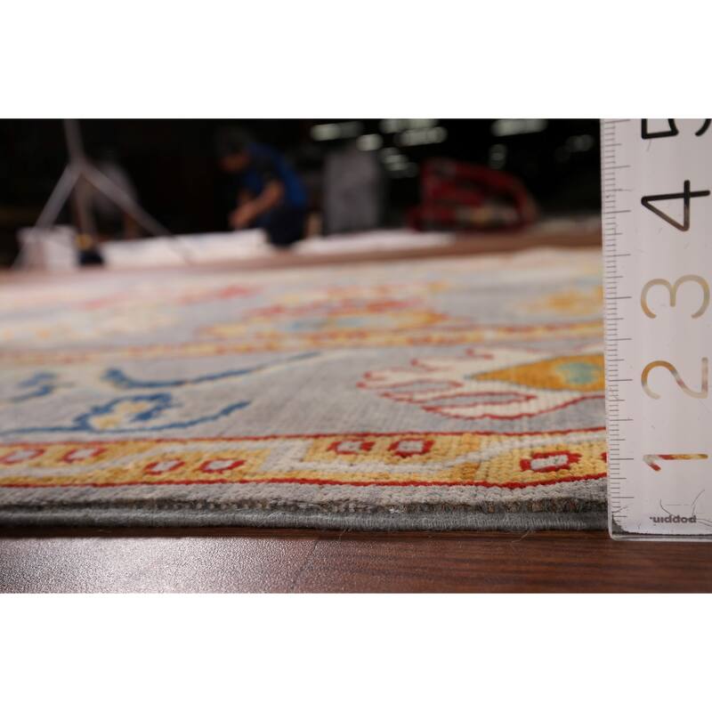 Gray Oushak Oriental Area Rug Handmade Wool Carpet - 5'2" x 7'10"