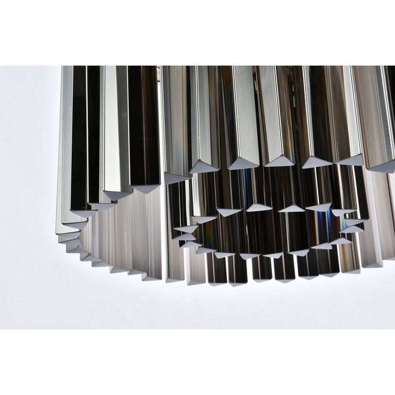Royce Edge 6-Light Polished Nickel Pendant