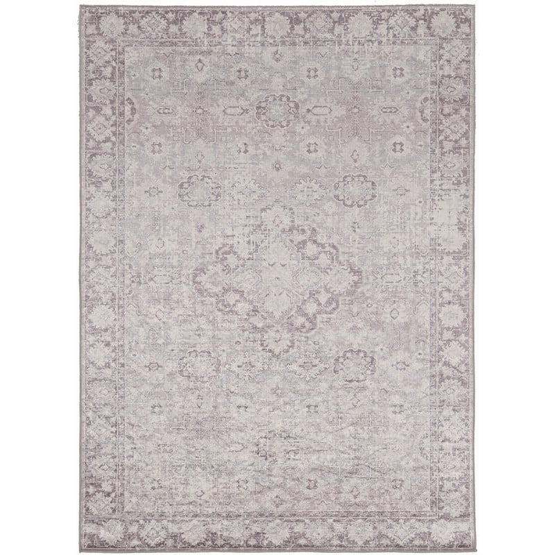 Halogen Alma Ivory/Thistle Area Rug - 6'7" X 9'7" - 6'7" X 9'7" - Thistle