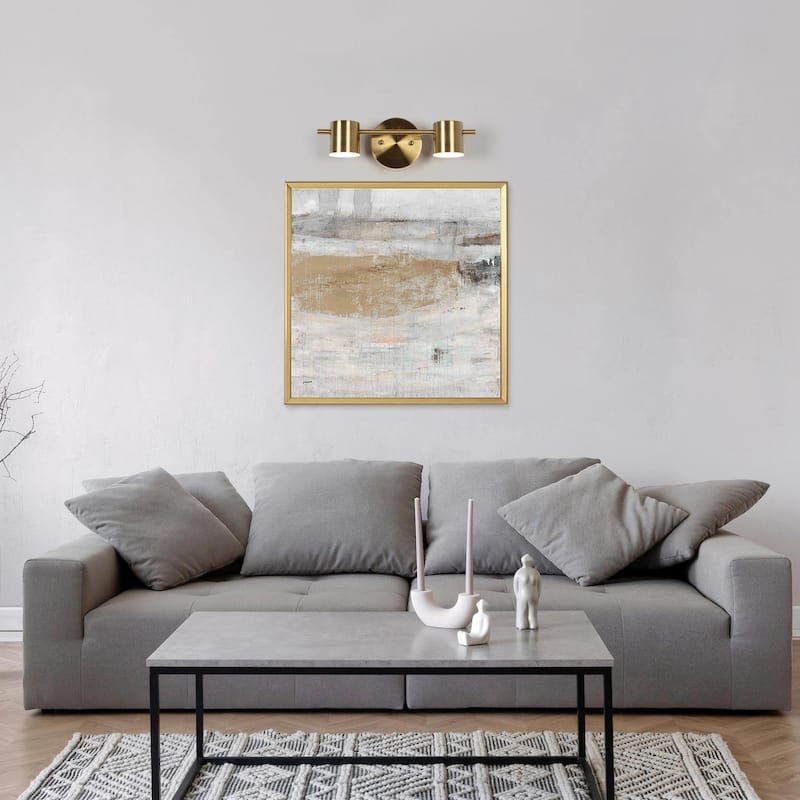 Modern 1/2/3-Light Gold Brass LED Bathroom Vanity Light Linear Wall Sconces