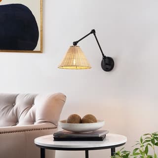 SAFAVIEH Lighting Solado Wall Sconce (Set of 2) - 12 in. W x 24 in. D x 15 in. H