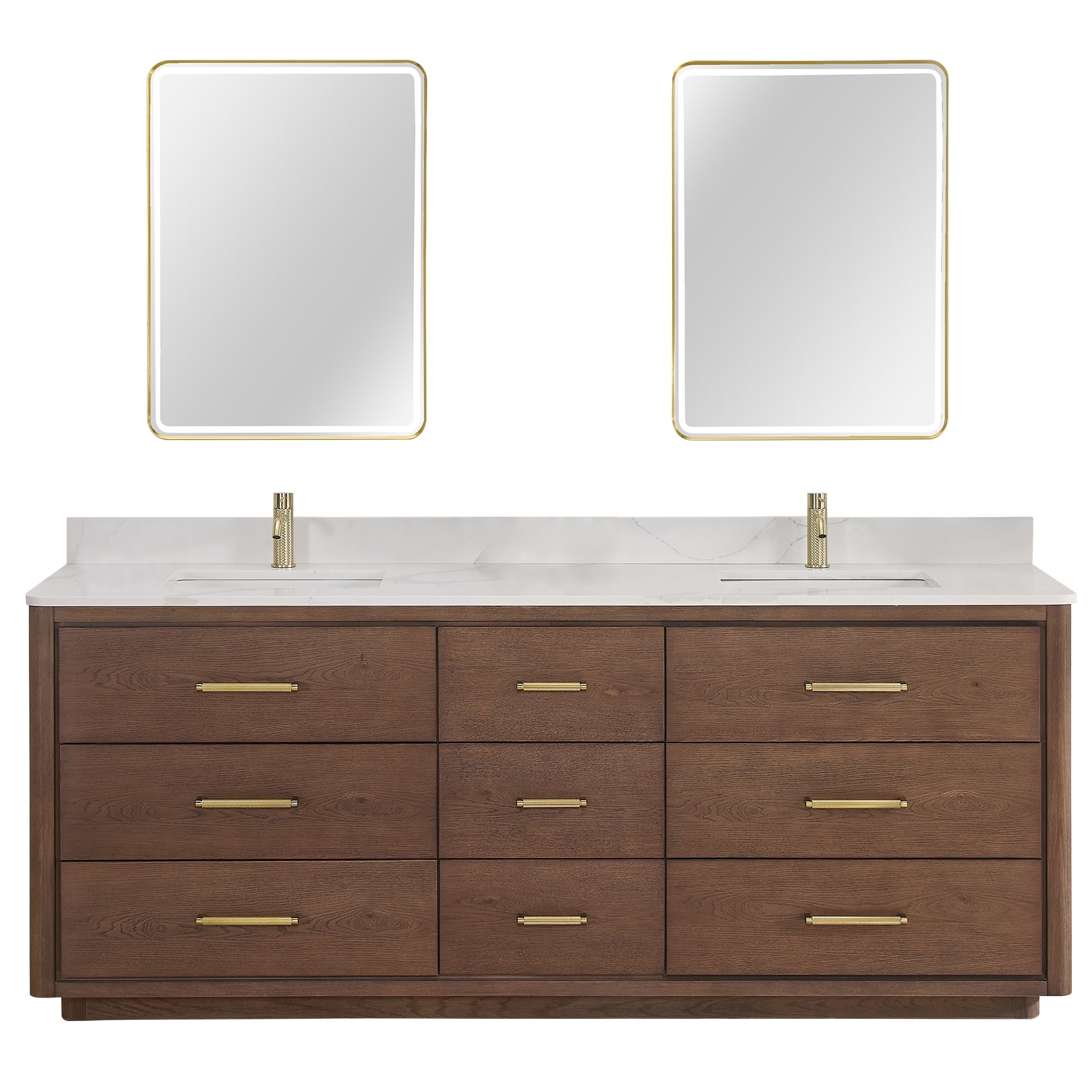 Miseno MV-706584 Porto 84" Free Standing Double Basin Vanity Set with