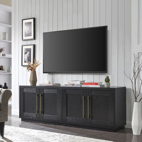 slide 2 of 72, Tillman Rectangular TV Stand for TV's up to 75" Black Grain