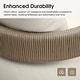 preview thumbnail 9 of 10, PURPLE LEAF Modern Aluminum Sectional Sofa with 7.87" Cushions for Yard Porch Deck Outdoor Conversation Sets