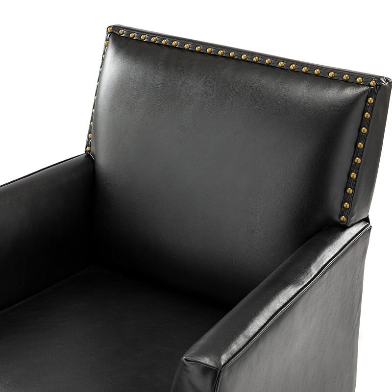 Nileus Modern Classic Polyester Accent Chair with Solid Wooden Legs Set of 2 by HULALA HOME