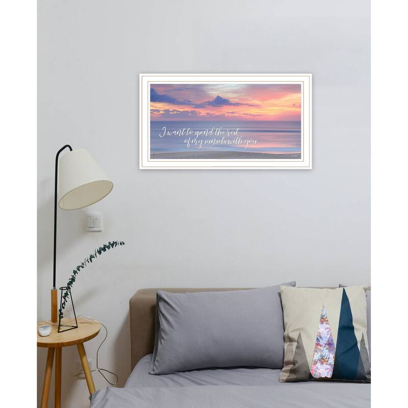 TrendyDecor4U "Rest of My Sunsets II" Framed Print Wall Art