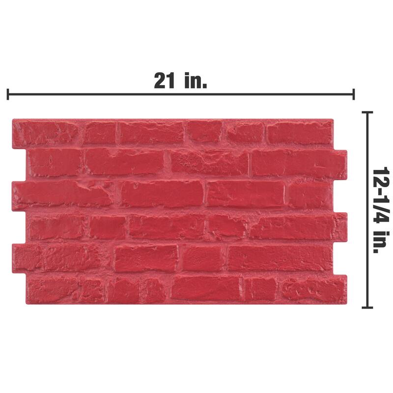 Merola Tile Manhattan Rojo 12-1/4" x 21" Porcelain Wall Tile
