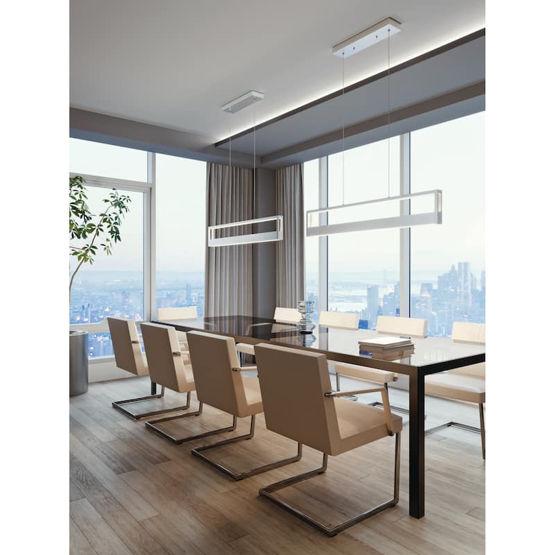 AFX Echo Pendant - White Finish - White Acrylic Shade - White