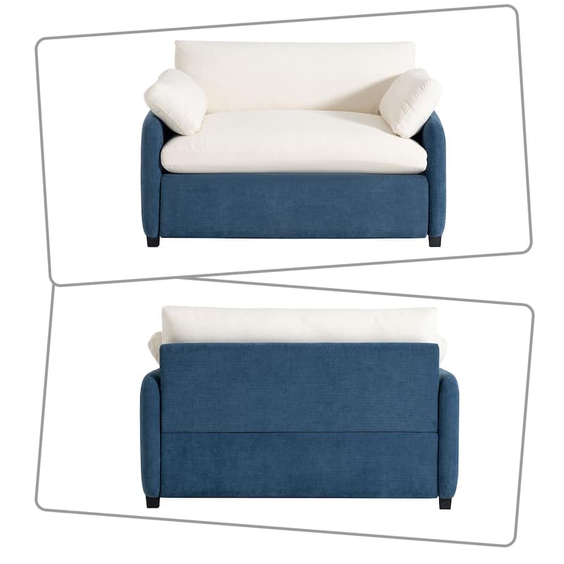 Modern Stylish Chenille Fabric Upholstered Office Single Sofa Chair