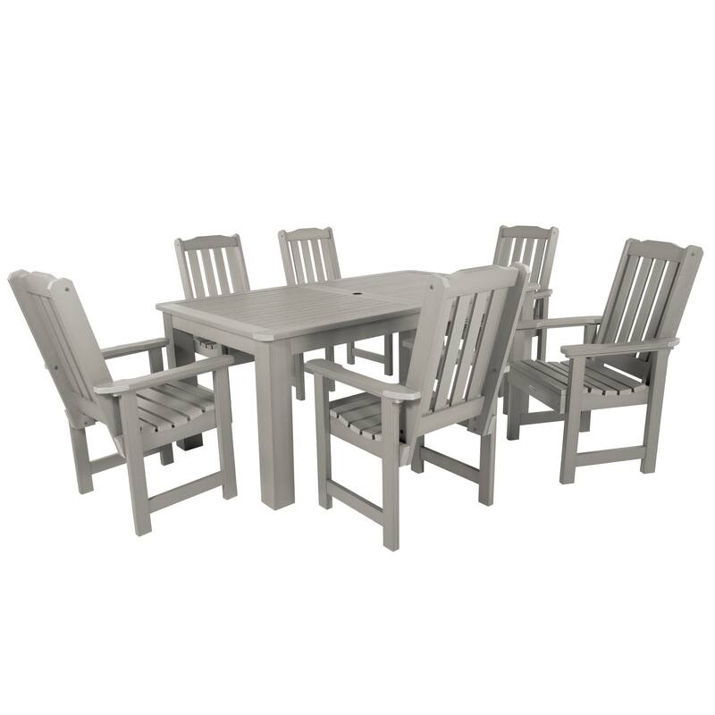 HIGHWOOD 7-Piece Outdoor Dining Set - 42" x 72" Table, Dining-height - Harbor Gray