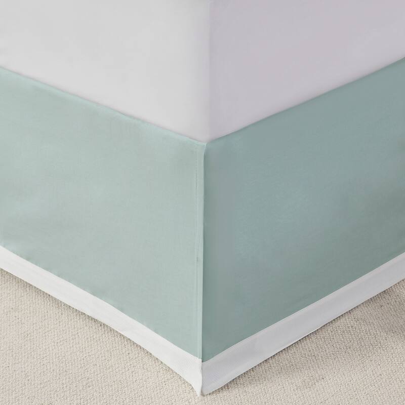 Oversized Cotton Jacquard Comforter Set Aqua Queen