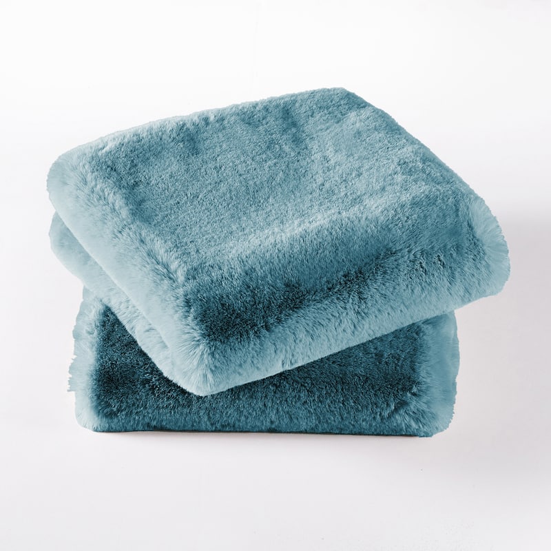 Serenta Heavy Fauxfur Pillow Shell 2 PC Set, NO INSERT