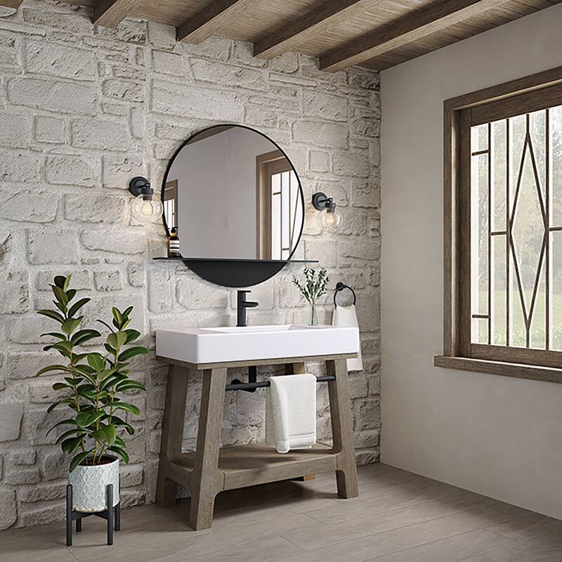 James Martin Vanities Auburn 36" Sink Console, Weathered Timber