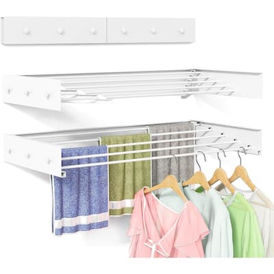 Wall-Mounted Compact Drying Rack - Over-The-Door