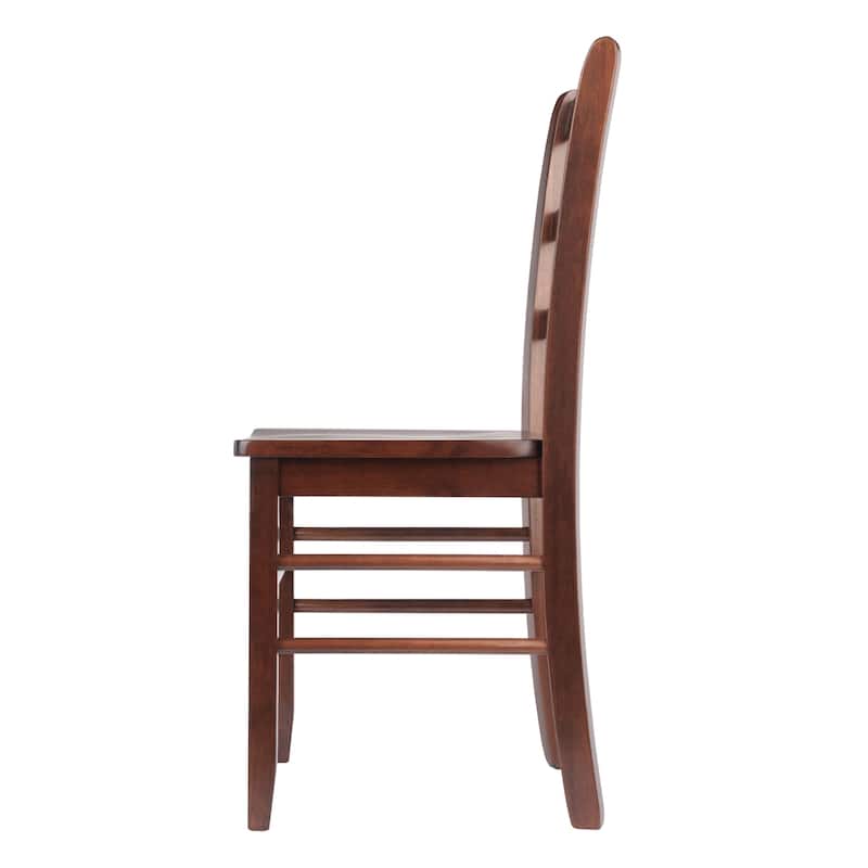 2-Pc Ladder-back Chair Set - 16.6 x 20.5 x 34.7 inches