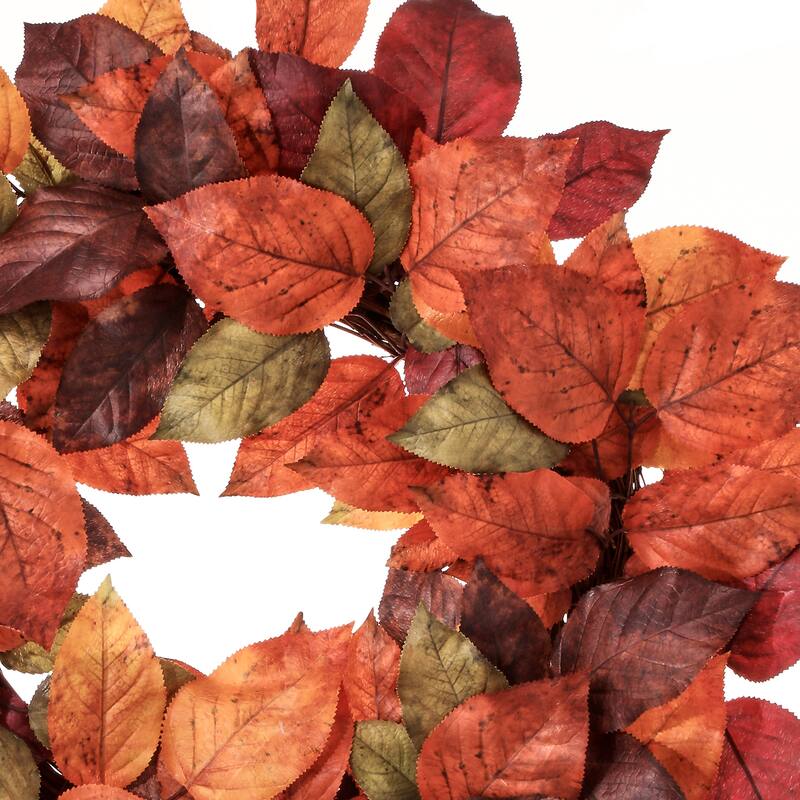 24" Autumn Salal Leaf Wreath