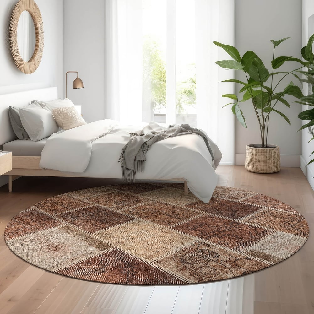 Premium Washable Super Soft Vintage Patchwork Mayfield Rug