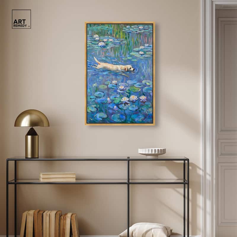 Lily Lagoon II Canvas by Modern Classic Art Remedy