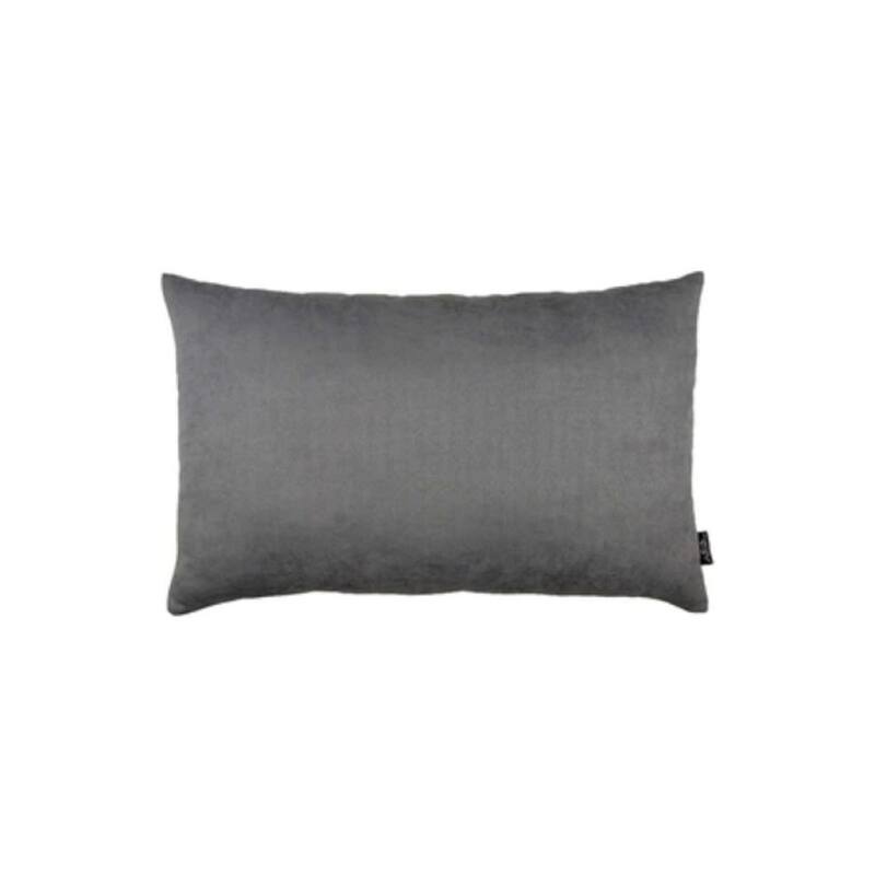 HomeRoots Set Of Two 12" X 20" Gray Zippered Polyester Lumbar Pillow Cover