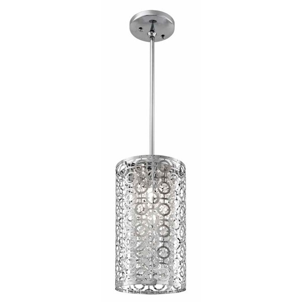Dvi Lighting Dvp5821 Eclipse Two Light Mini Pendant Chrome Dvi Lighting Dvp5821 Eclipse Two Light Mini Pendant Chrome With Crystal Droplets