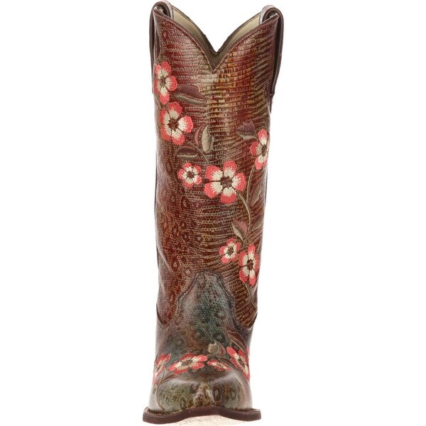 women's leopard western boots