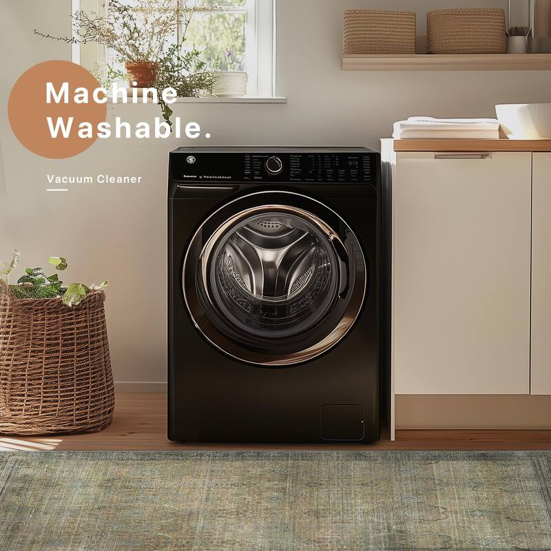 Mcow Grace Muted Floral Low Pile Non-Slip Machine Washable Area Rug