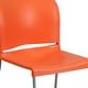 preview thumbnail 47 of 88, 5 Pack 880 lb. Capacity Full Back Contoured Sled Base Stack Chair - 23.75"D x 19.5"W x 32"H