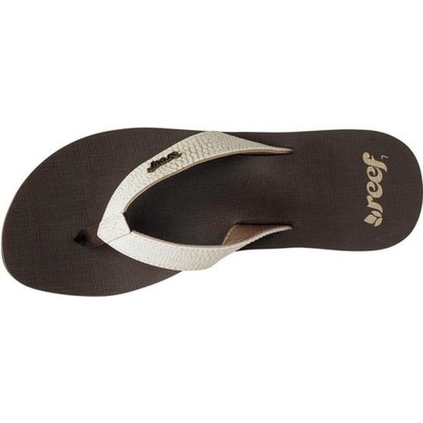 womens white reef flip flops