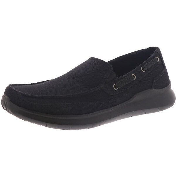 wide men's canvas loafers