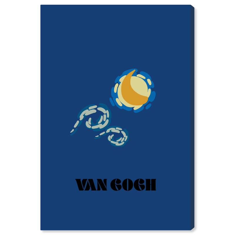 Wynwood Studio Canvas Classic and Figurative The Vincent Van Gogh Summary Blue and Modern & Contemporary Wall Art Canvas Print