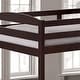 preview thumbnail 23 of 24, White/Espresso Wood Twin Over Twin Bunk Bed with Staircase