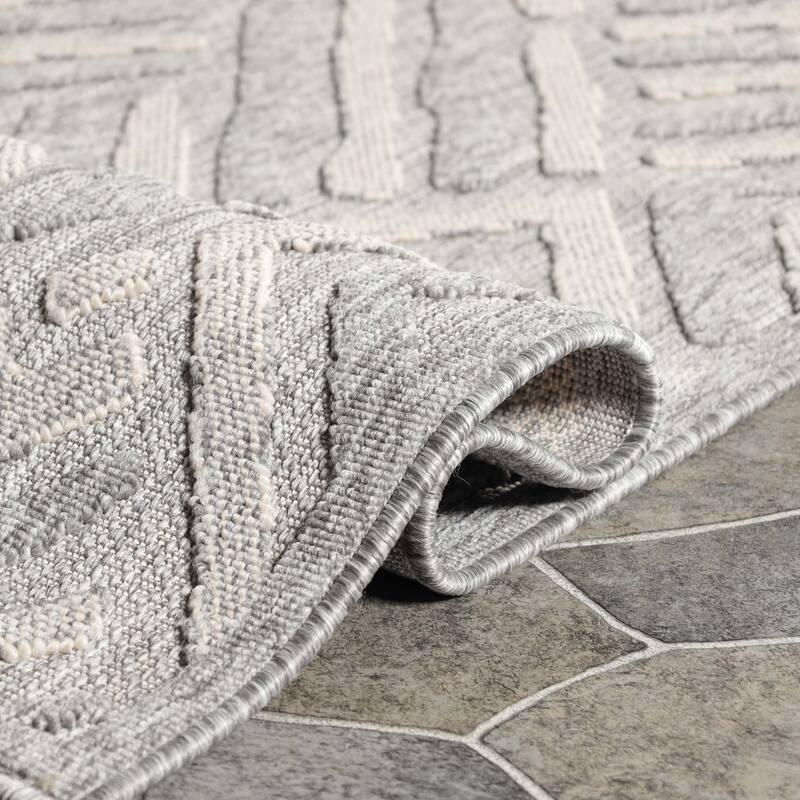 Superior Contemporary Geometric Abstract Indoor Outdoor Area Rug