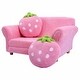 preview thumbnail 10 of 8, BL/PI Kids Strawberry Armrest Chair Sofa-Pink - 35.5" x 21.5" x 19" (L x W x H)
