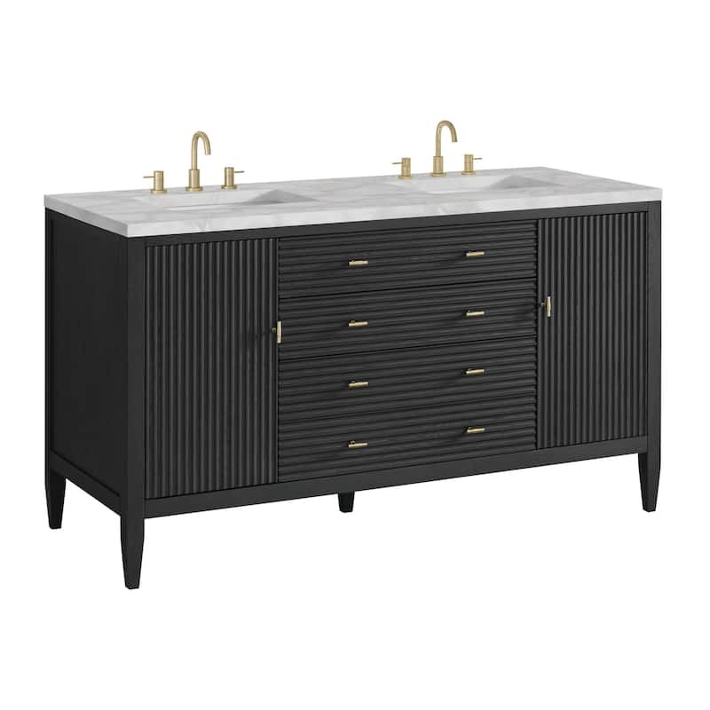 James Martin Vanities 485-V60D-3VSL Myrrin 60" Double Basin Wood