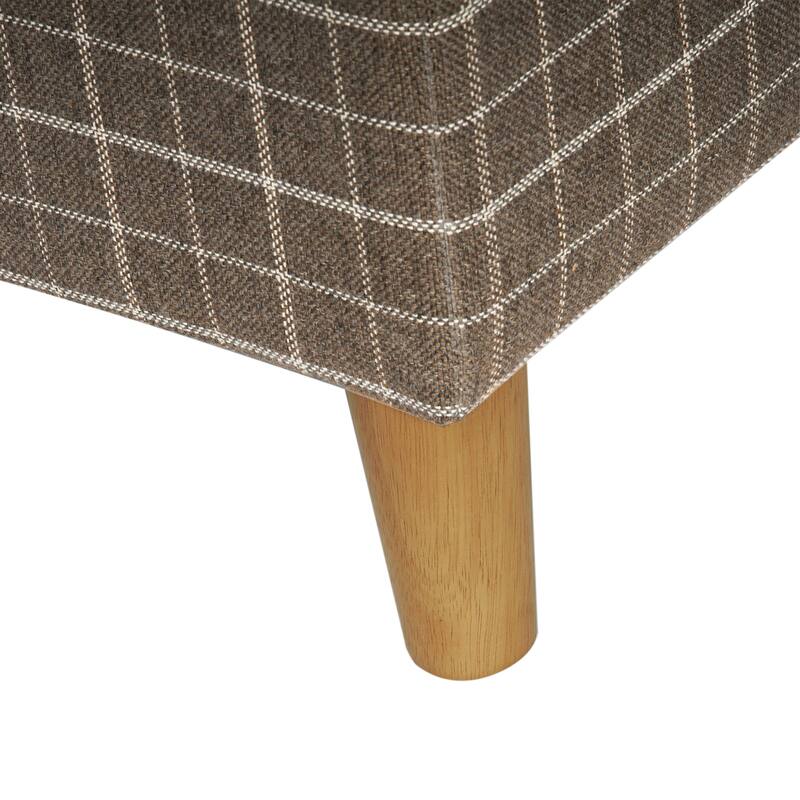 Dinah 24" Storage Ottoman with Cone Wood Legs