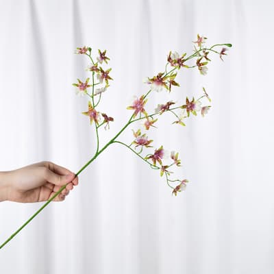 Silk Decorative Artificial Dancing Lady Orchid(Pack of 1 Branch)