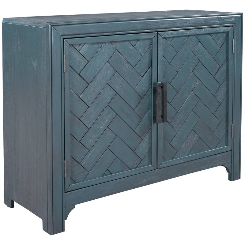 40'' Cabinets with Unique Design Doors with 1 Adjustable Shelves,Suitable for Multiple Rooms Such as Living Room and Study Room