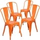 preview thumbnail 18 of 164, Metal Indoor/ Outdoor Stackable Bistro Chair (Set of 4)
