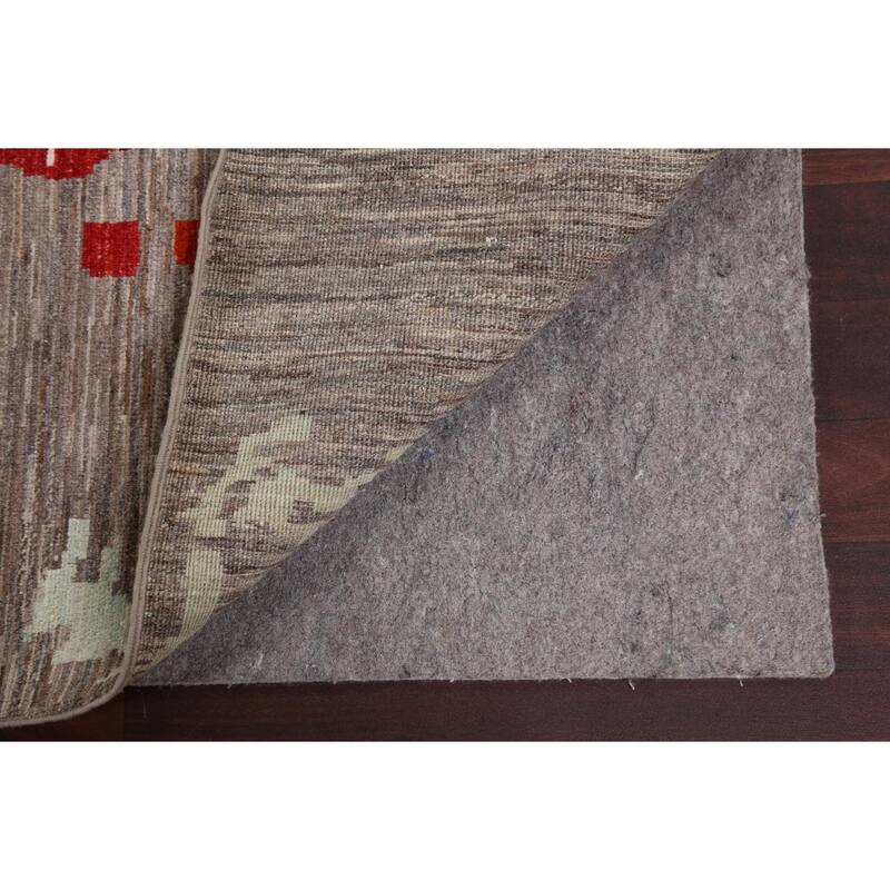 Vegetable Dye Contemporary Abstract Area Rug Hand-knotted Wool Carpet - 5'5" x 7'11"