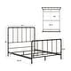 preview thumbnail 10 of 13, West Antique Industrial Iron Bed by iNSPIRE Q Classic