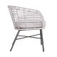 preview thumbnail 4 of 6, Cove Rattan Curved Occasional Chair by East at Main