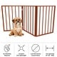 preview thumbnail 5 of 24, 3-Panel Indoor Foldable Dog Gate - 54x24-Inch Wood Freestanding Pet Fence