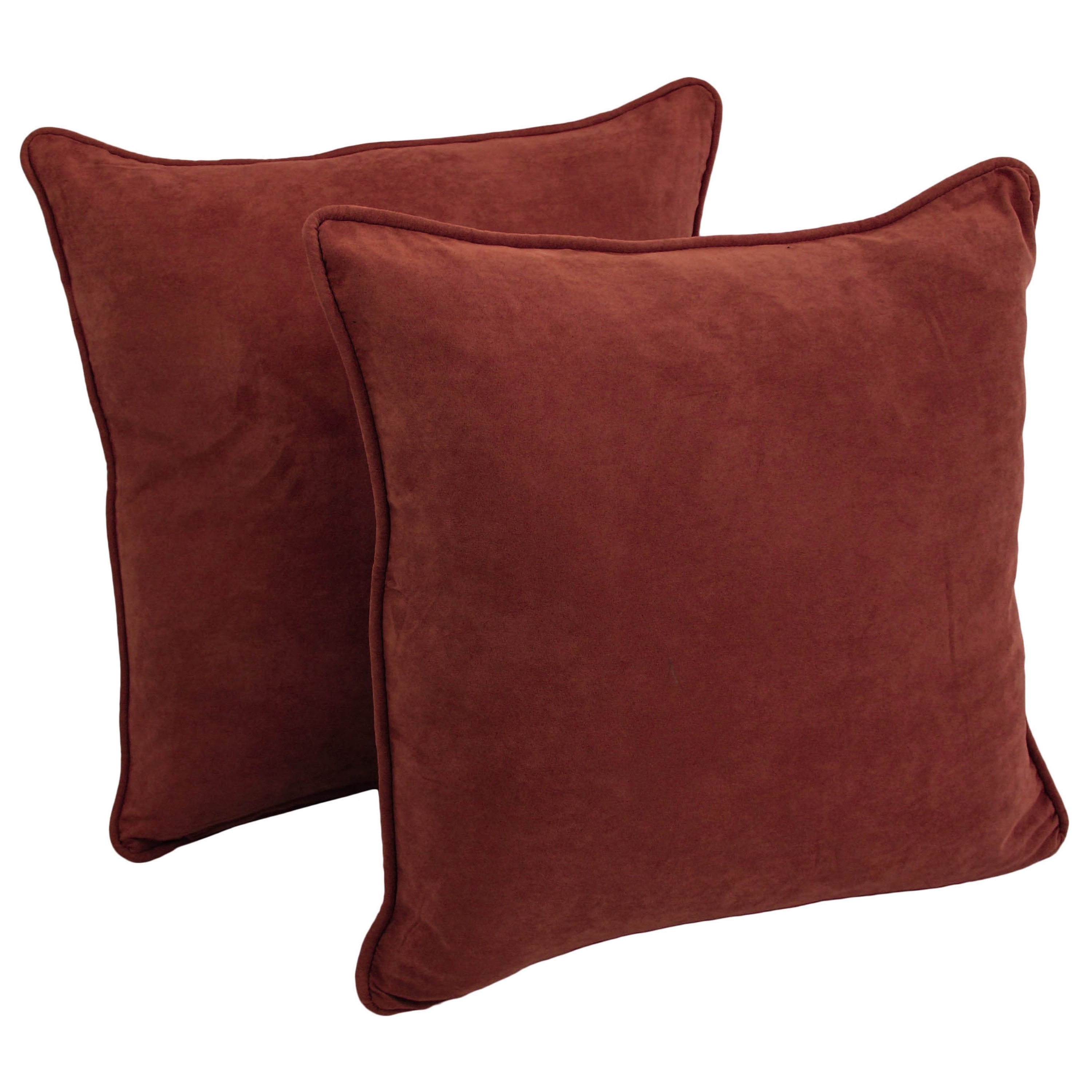 Blazing Needles 25-in. Square Microsuede Throw Pillows (Set - Picture 57 of 89