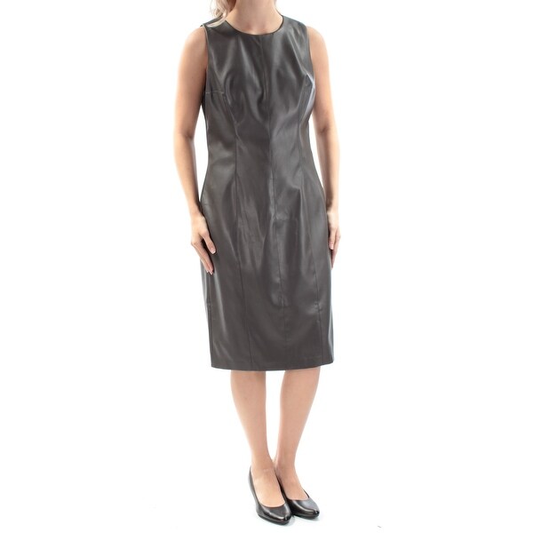 leather evening dress